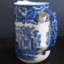 Fabulous Antique Blue and White Hot Chocolate Pot By George Jones & Sons in the Abbey Pattern, Circa 1901-1921, Capacity 1 Pint, Lid is Missing Image 3
