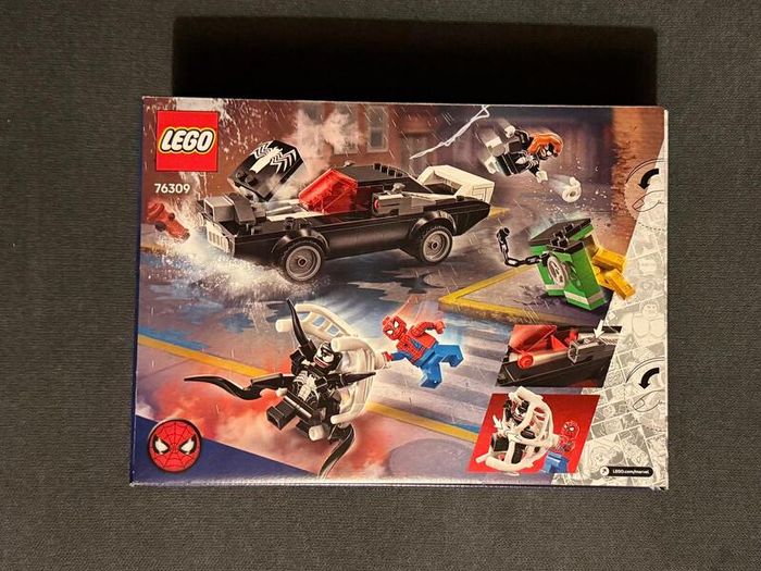 Brand New, Sealed LEGO Marvel 76309  Spider Man vs. Venom Muscle Car