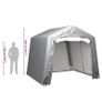 Storage Tent 240 x 240 cm Steel Grey Image 6