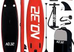 10ft / 3m Inflatable Stand Up Paddle Board | Inflatable SUP Board Beginner's Surfboard Kit w/Adjustable Paddle | Air Pump w/Pressure Guage (FREE SHIPPING)