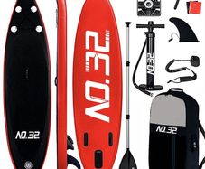 10ft / 3m Inflatable Stand Up Paddle Board | Inflatable SUP Board Beginner's Surfboard Kit w/Adjustable Paddle | Air Pump w/Pressure Guage (FREE SHIPPING)