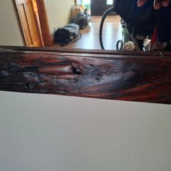large, solid, hand made mirror