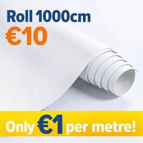 White Self Adhesive Roll