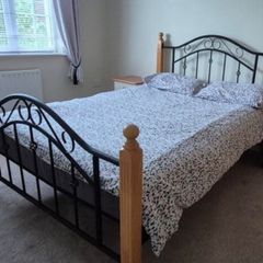 Double bed and mattress