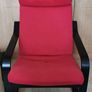 IKEA Poang Armchair and Foot Stool Image 4