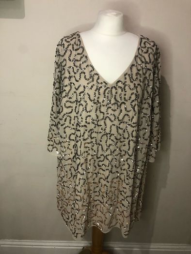 Together cream sparkly top (size 26)