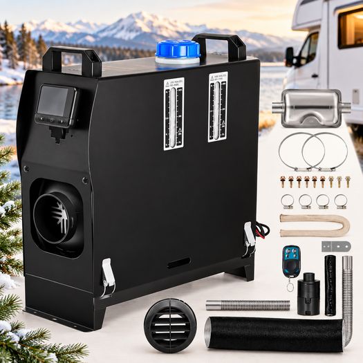 8KW 12V Diesel Air Heater  All-in-One Parking Heater with LCD & Remote Control