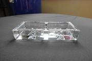 Rare Waterford Crystal John Rocha Signature Double Pin Tray / Relish Dish