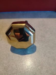 Antique Brass Centre Door Pull