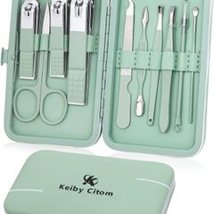 NEW SALE | 10pcs Professional Nail Clippers Kit Pedicure Care Tools-Stainless Steel Grooming Tools for Travel