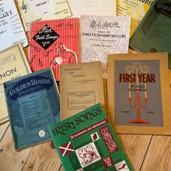 Whole pile of vintage music note books