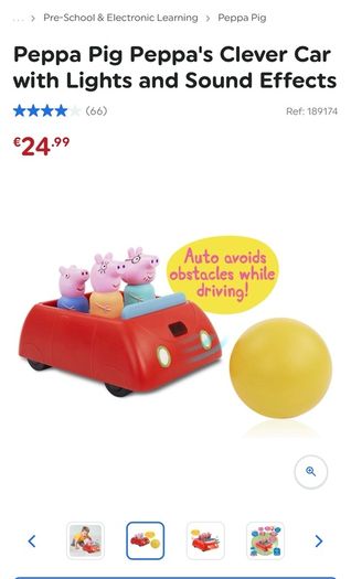 Peppa Pig Peppa's Clever Car with Lights and Sound Effects