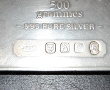 500g silver bar bbm bullion