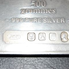 500g silver bar bbm bullion