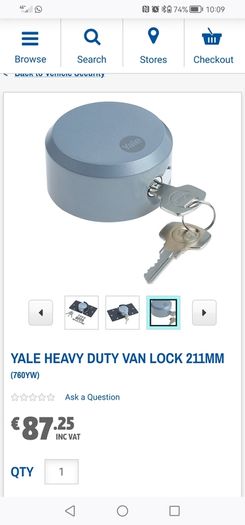 Yale Heavy Duty Van Lock security door padlock shed garage