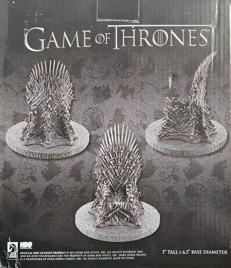 Gentle Giant Game of Thrones 7" Iron Throne replica