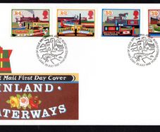 1993 Great Britain Inland Waterways Commemorative Stamps Royal Mail Addressed First Day Cover (FDC)