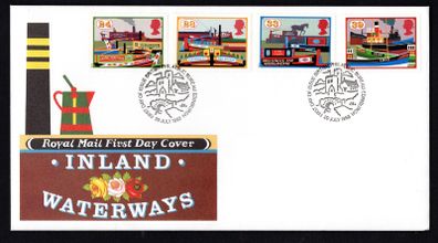 1993 Great Britain Inland Waterways Commemorative Stamps Royal Mail Addressed First Day Cover (FDC)