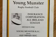 1991 Young Munster v Old Wesley R.F.C - AIL Division 1 Rugby Programme