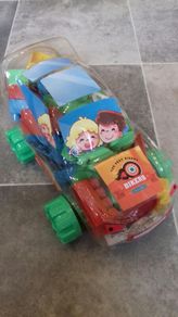 Toy Car with building bricks
