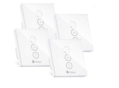 Etersky Smart Shutter / Curtain Switch - 4 pack - Wifi - Phone App Controlled