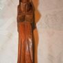 Vintage carved figurine of a reading monk Image 5
