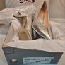 Emis new collection court silver snake skin medium heel leather shoes UK4.5 EU 37.5 new & boxed Image 4