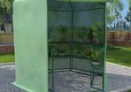 Greenhouse with Shelves Steel 227x223 cm