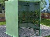 Greenhouse with Shelves Steel 227x223 cm