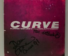 Curve - The Cherry EP. Fully autographed by Toni Halliday, Dean Garcia, Debbie Smith and Alex Mitchell. Plays great.