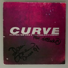 Curve - The Cherry EP. Fully autographed by Toni Halliday, Dean Garcia, Debbie Smith and Alex Mitchell. Plays great.
