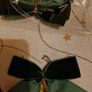 Christmas Decorations / Green Velvet Bows Image 2