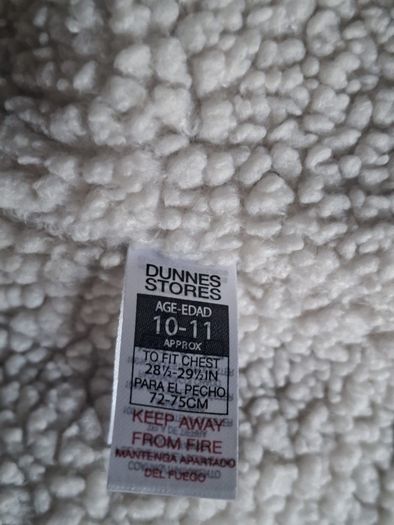 Dunnes Stores Girls Fleece Lined Hooded Raincoat