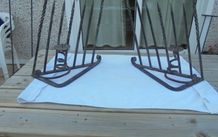 Vintage Wrought Iron Candle Holders x 2 for Sale