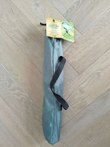 Redwood tripod camping stool