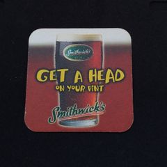 Smithwick's Red Ale : Get A Head On Your Pint - Beer Mat/Coaster