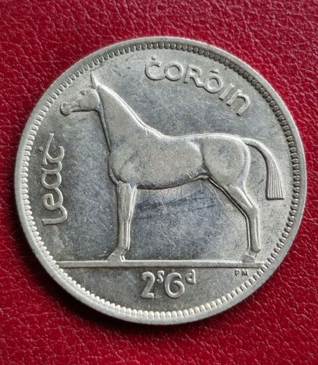 Ireland 1942 Excellent Silver Half Crown Coin