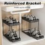 Under Sink Storage 2 Pack, 2 Tier Pull Out Cabinet Organizers for Kitchen, Bathroom Organization Image 7