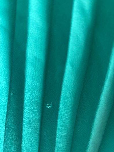 Zara Satin Emerald Green Pleated Midi Skirt