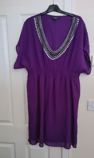 Scarlett &jo Purple Sequin Dress Size 24