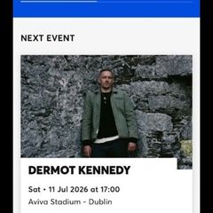 Dermot Kennedy Ticket Seated