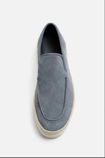New Zara leather mens shoes loafers
