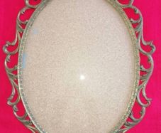 Vintage Italian Brass Frame (Bubble Glass)