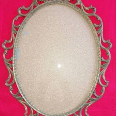 Vintage Italian Brass Frame (Bubble Glass)