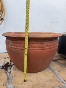 Large ceramic garden pot