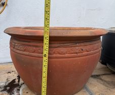 Large ceramic garden pots
