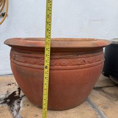 Large ceramic garden pots