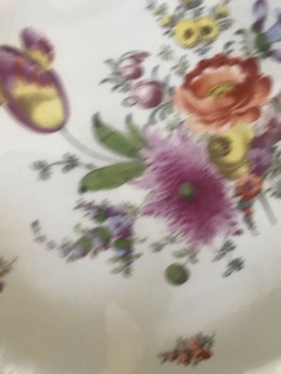 Antique Hand Painted Meissen Plate