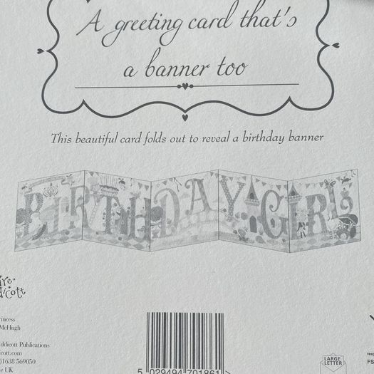 Wall Frieze/ Pull Out Banner Greeting Card