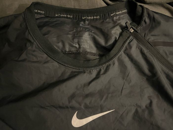 Nike Drill Top Pro Capsule White/black Tracksuit Training Tops Jacket Size Xl